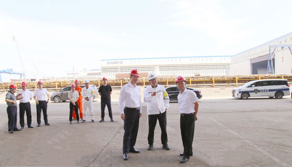 啟東市委副書記、市長蔡毅帶隊調(diào)研子公司潤邦海洋安全生產(chǎn)工作(圖1)